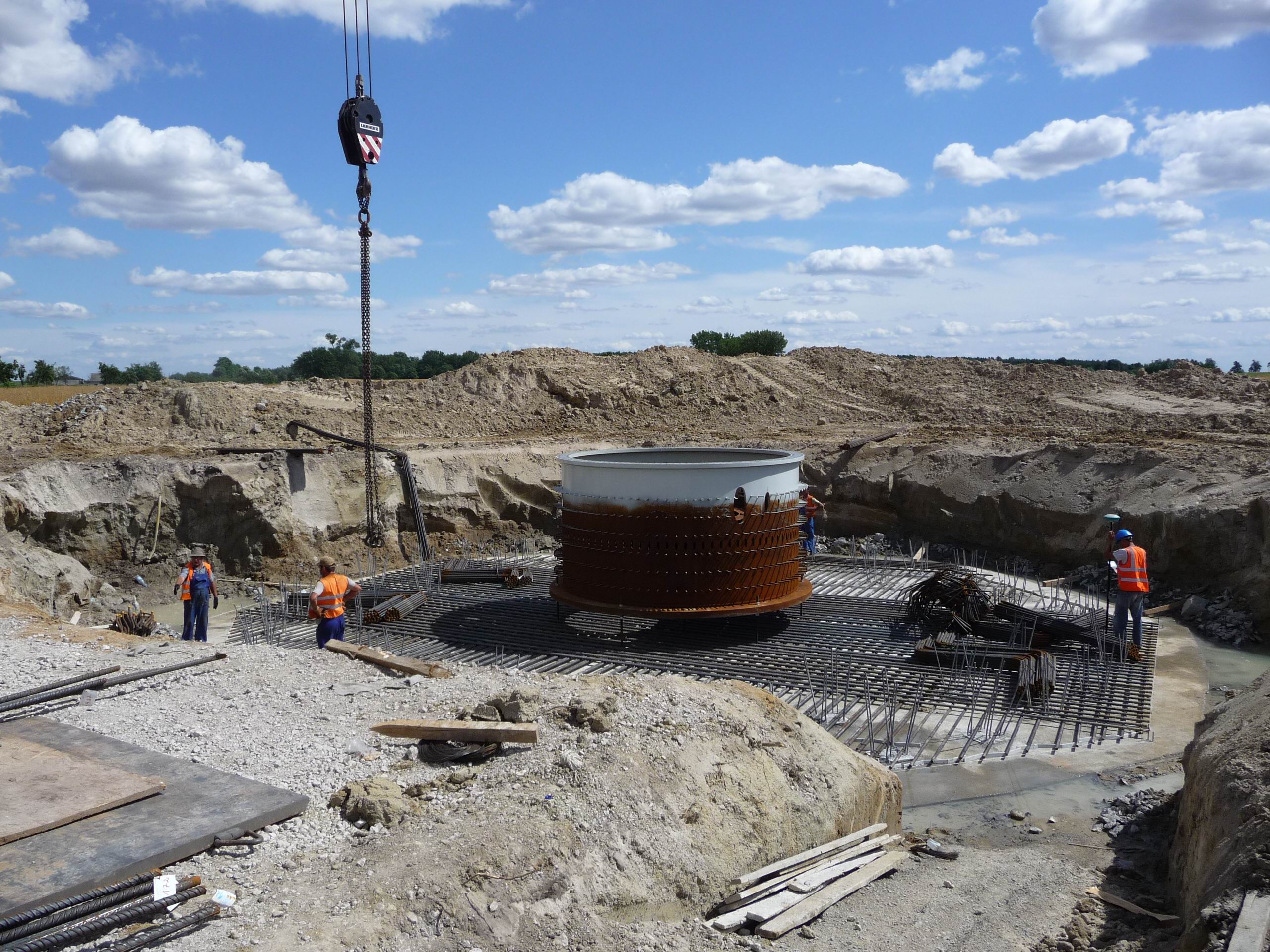 Geodezyjna obłsuga montażu pierścienia